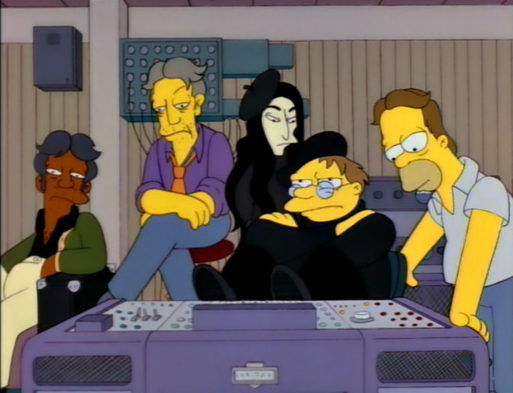 The Be Sharps in studio listening to 'Number 8'